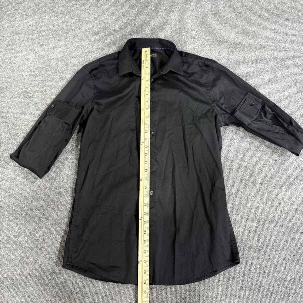 INC International Concepts Black Slim Fit Dress Shirt ā Men's Medium (15-15.5)
